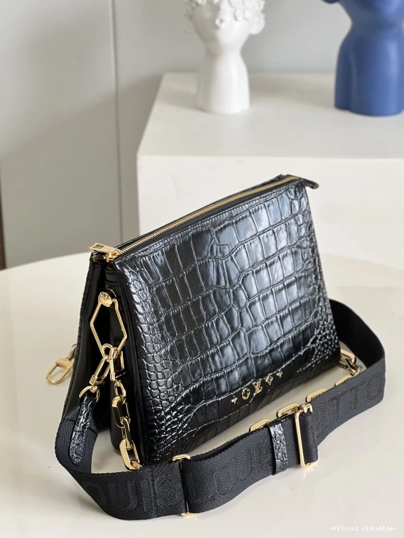 Official oldcobbler LOUIS COUSSIN PM-26*20*12cm VUITTON 0716